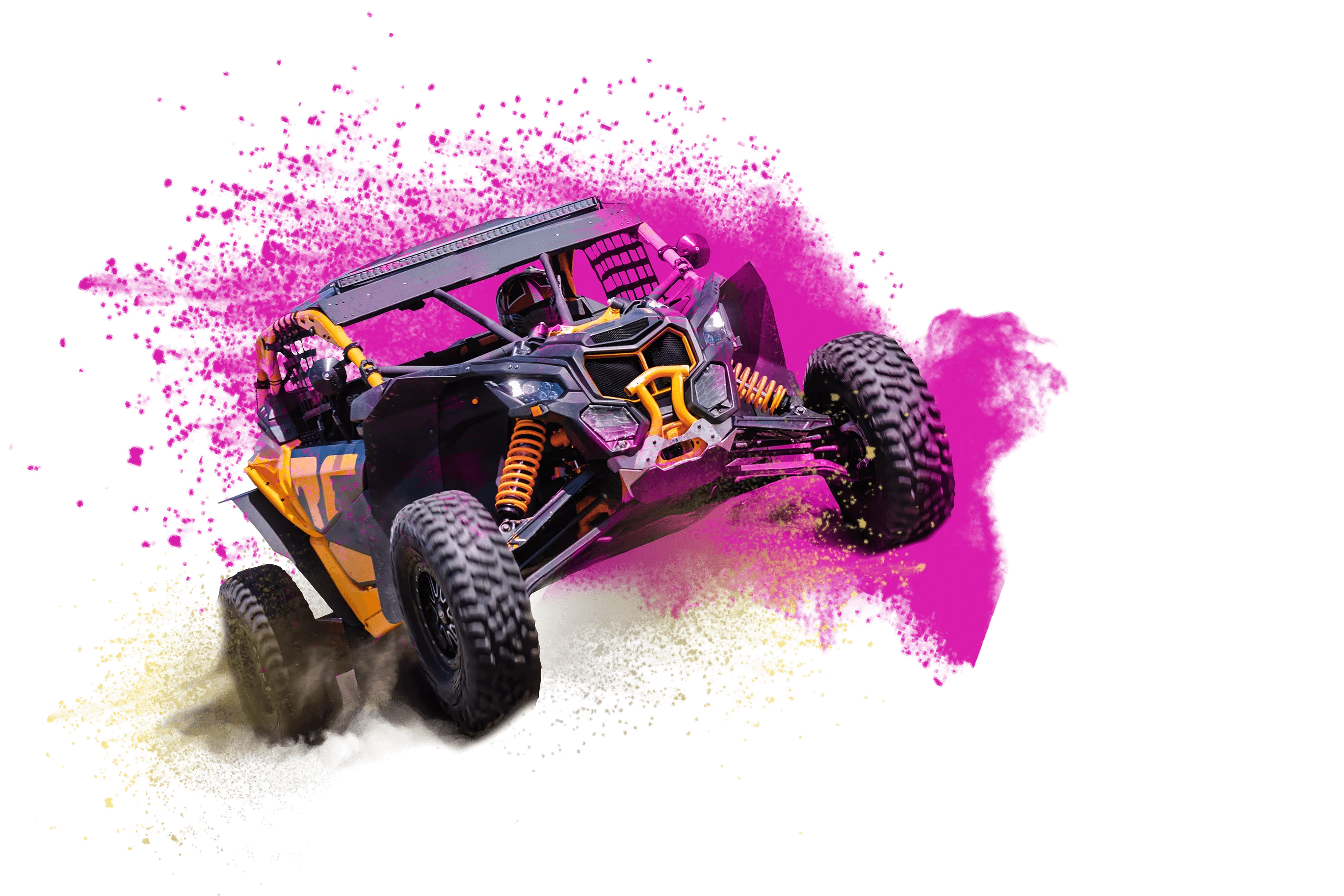 UTV off-road vehicle in action