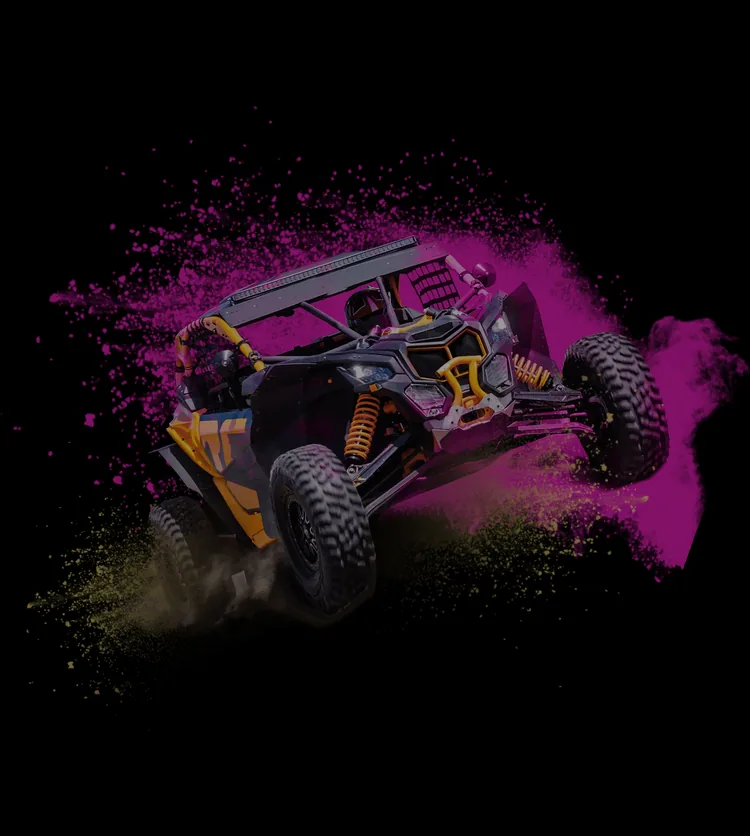 UTV off-road vehicle in action